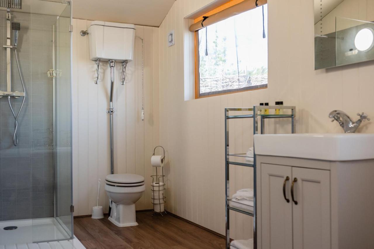 Hencote Vineyard Glamping Village Shrewsbury Bagian luar foto